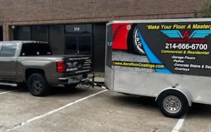 Aerofloor Coating Services location in Plano Texas.